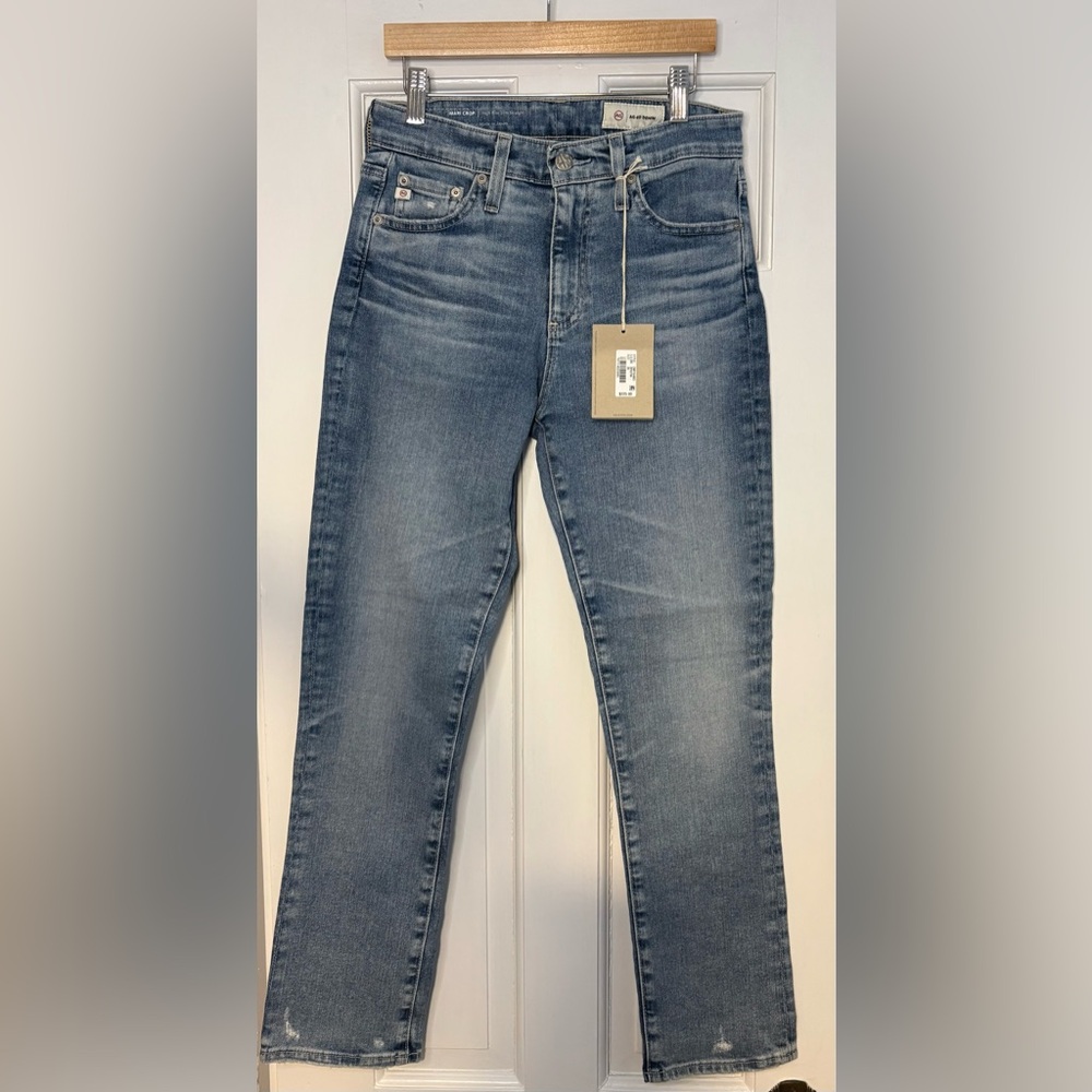 AG Adriano Goldschmied Women's Straight Leg Jeans - Light Blue